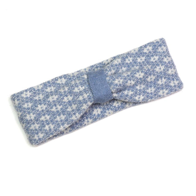 Baby Blue Scandi Floral Knot Headband Pom Boutique