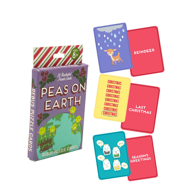 Peas on Earth Rebus Puzzle Cards