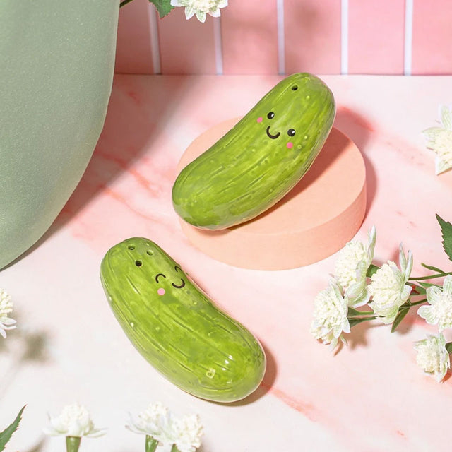 Pickle Salt & Pepper Shakers Scene