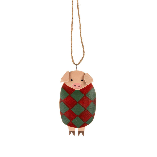 Pig in Blanket Mini Hanging Decoration