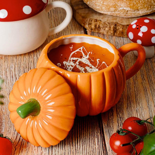 Pumpkin Soup Bowl with Lid