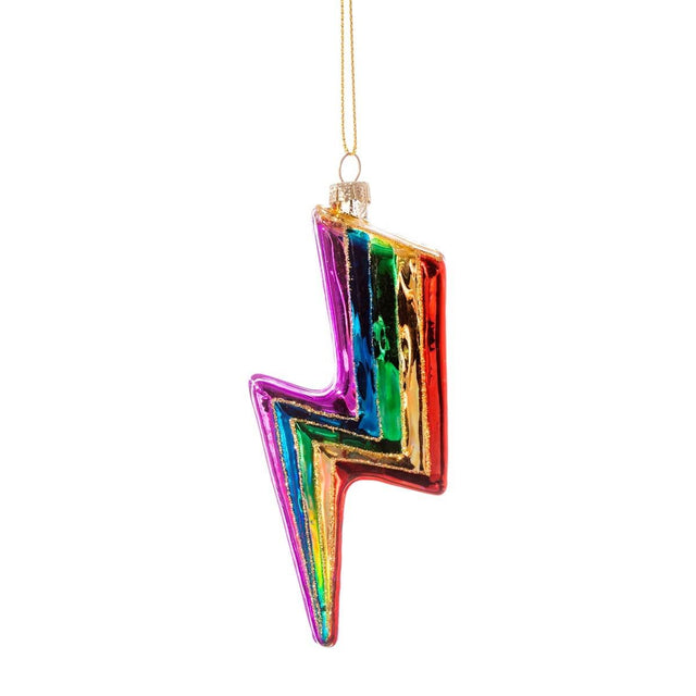 Rainbow Lightening Bolt Shaped Bauble 2