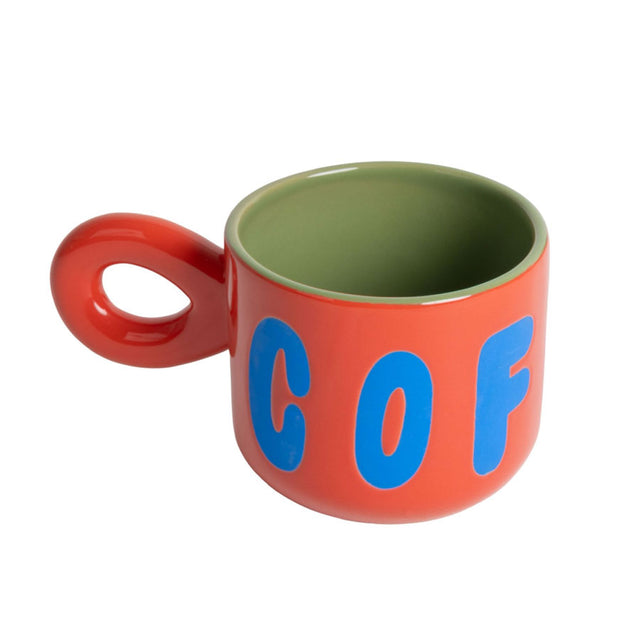 Red Coffee Mug Left Side