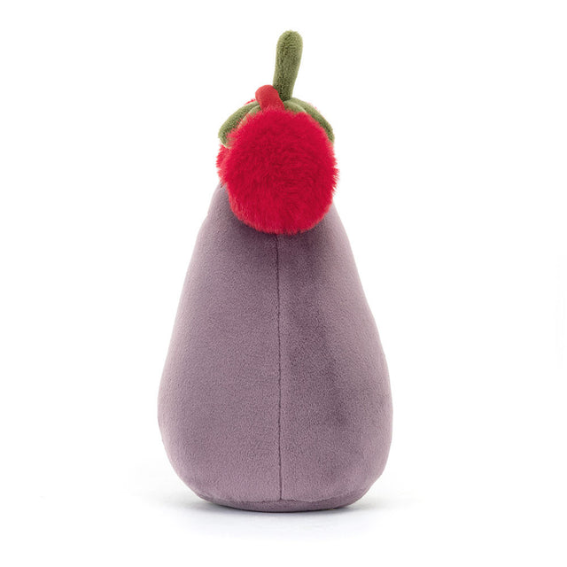 Jellycat Toastie Vivacious Red Aubergine Side View