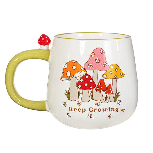 Sass and Belle Retro Keep Growing Mushroom Mug