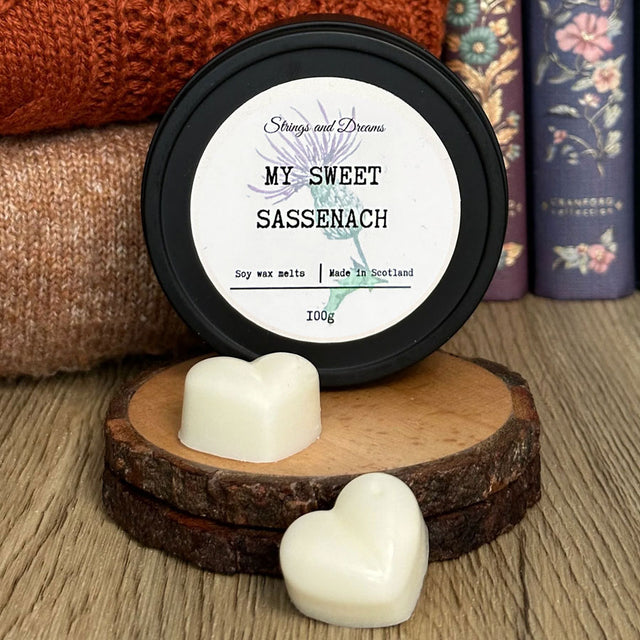 Strings & Dreams My Sweet Sassenach Wax Melts in Tin