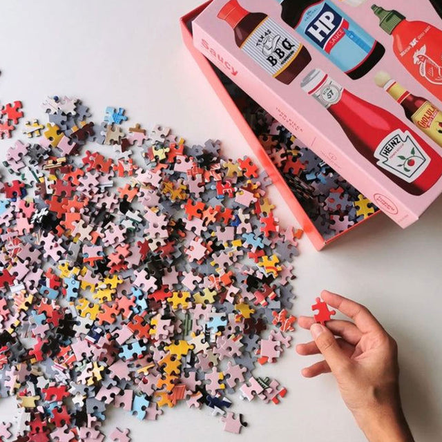 Saucy 1000 Piece Jigsaw Puzzle Close Up