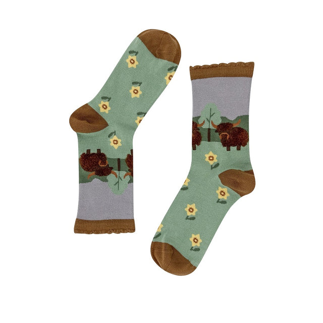 Highland Coo Women's Ankle Socks