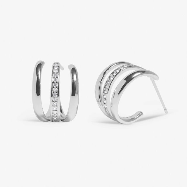 Soul Shine Pave Illusion Hoop Earrings