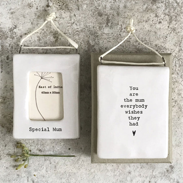 Special Mum Mini Porcelain Hanging Frame