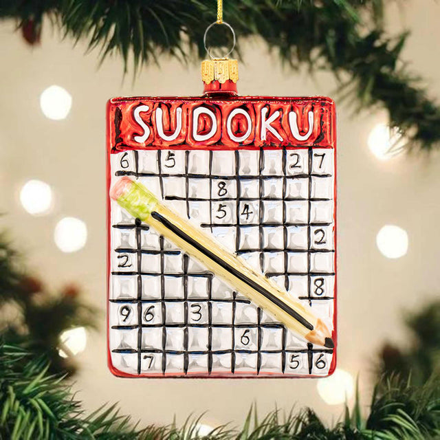 Sudoku Glass Bauble