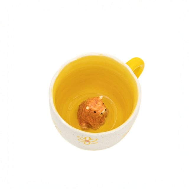 Sass and Belle Surprise Highland Cow Mug with Figurine