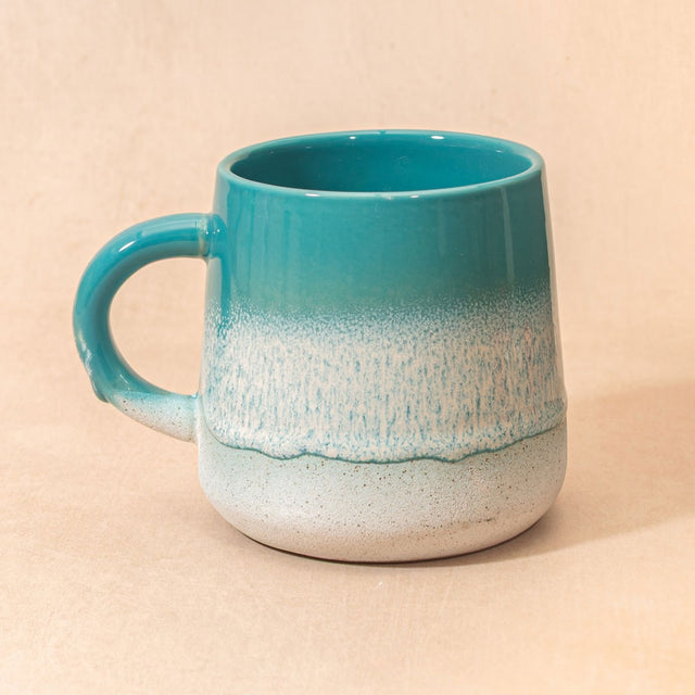 Teal Mojave Glaze Mug in Situ