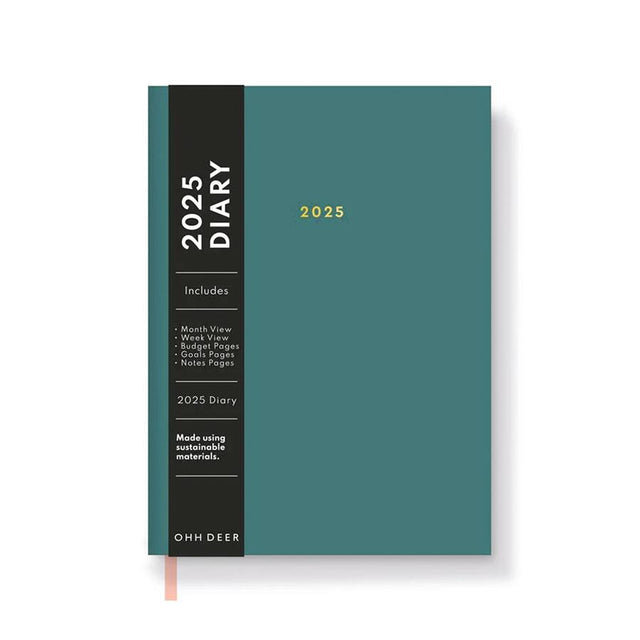 Teal Green 2025 Diary