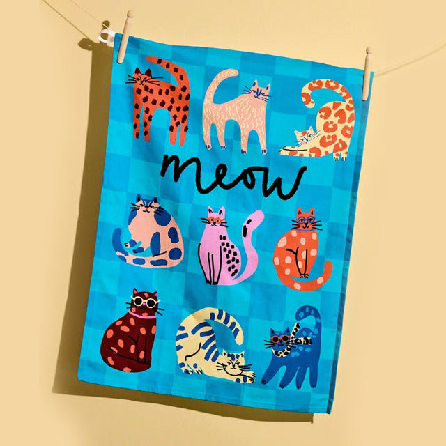 Meow Cats Tea Towel