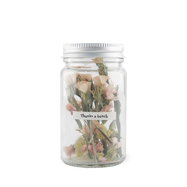 Thanks a Bunch Dried Flowers Mini Jar East of India
