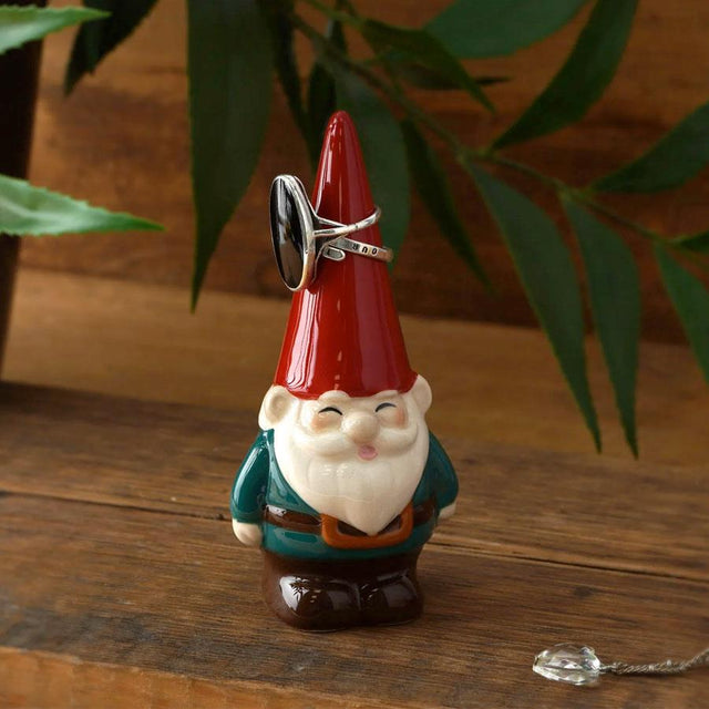 The Potting Shed Garden Gnome Ring Holder