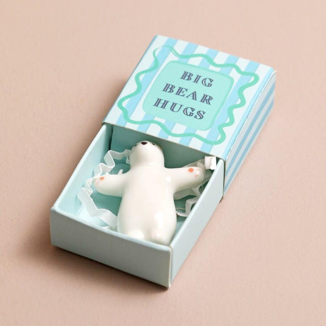 Tiny Bear Matchbox Ceramic Token Lisa Angel
