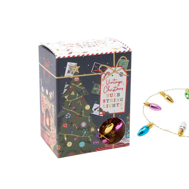 Vintage Christmas Bulb String Lights