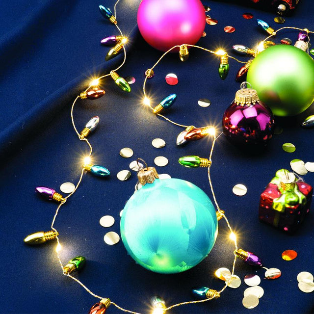 Vintage Christmas Bulb String Lights 2
