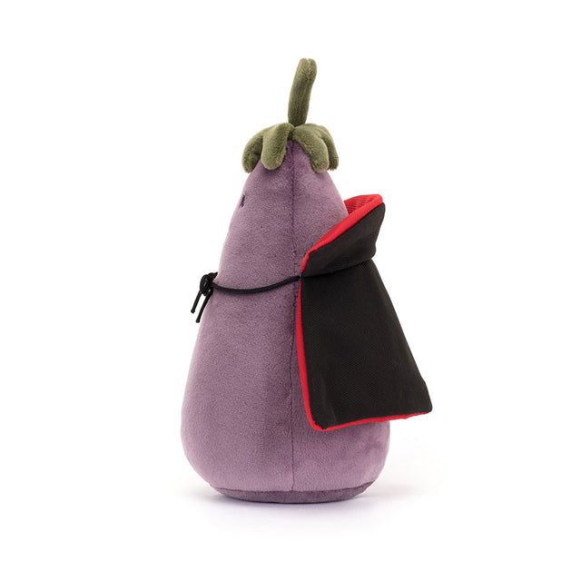 Jellycat Vivacious Aubergine Vampire Side Facing