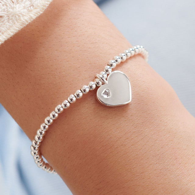 A Little We Love You Heart Charm Children's Bracelet