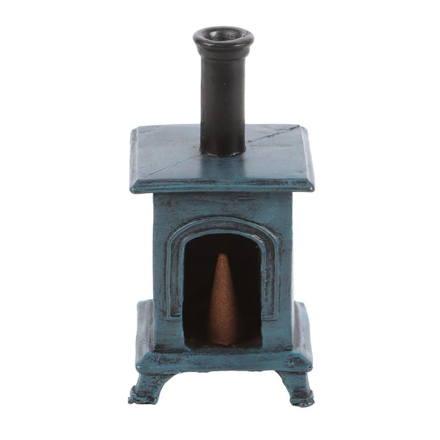 Wood Stove Shaped Incense Cone Burner 2