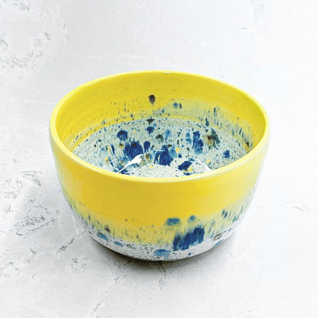 Yellow Shoreline Small Ceramic Bowl