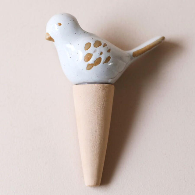 Lisa Angel Ceramic Bird Plant Watering Spike Close Up