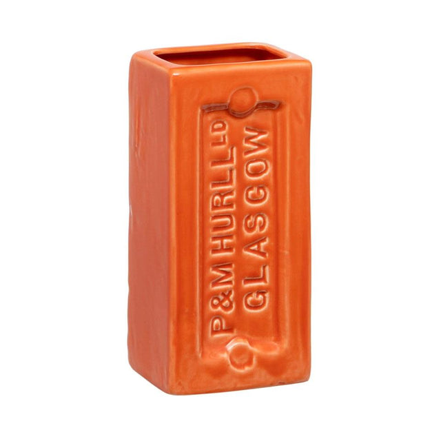 Orange Glasgow Brick Vase