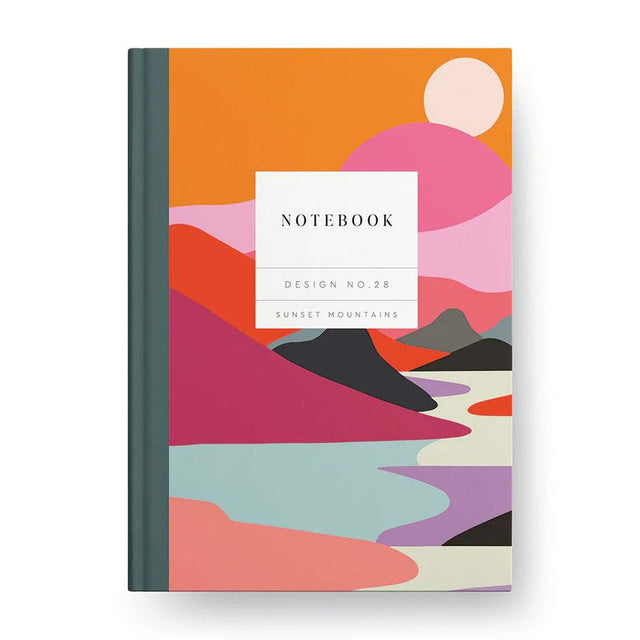 Sunset Mountains Hardback Notebook
