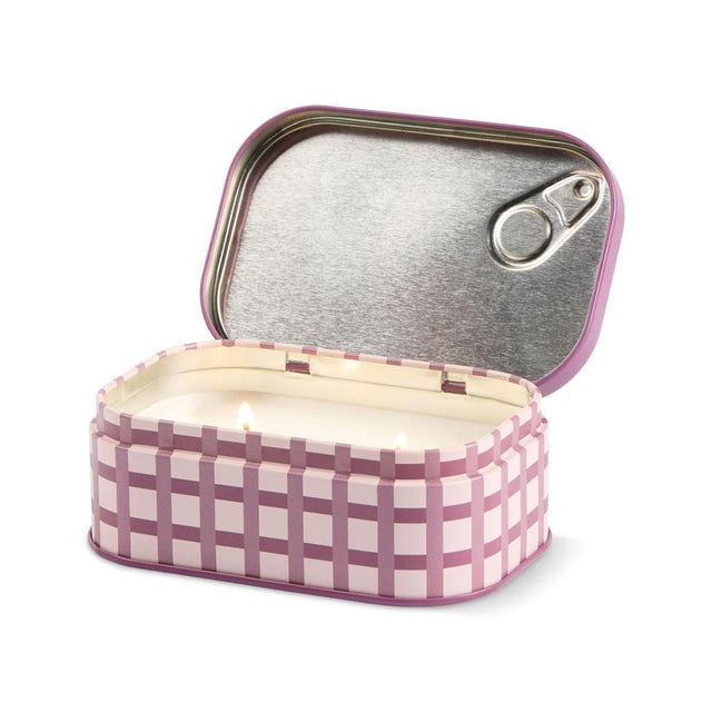Christmas Pudding Printed Tin Candle