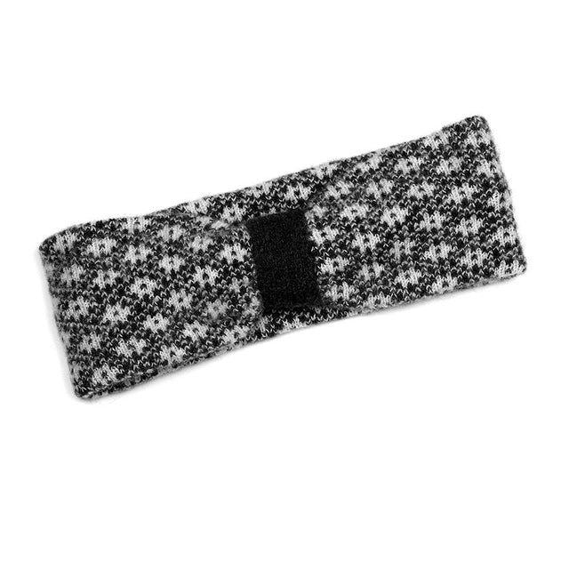 Peace of Mind Black Scandi Floral Knot Headband