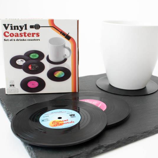 Vinyl Coasters Set