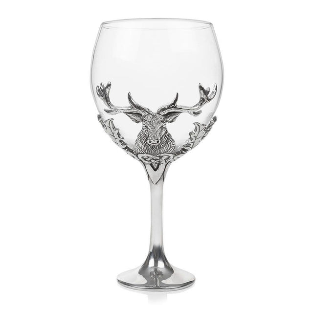 Stag & Thistle Pewter Gin Glass