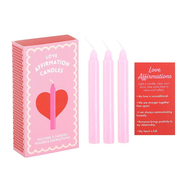 Perfect Match Love Affirmation Candle Set Close Up