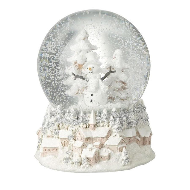 Snowman Snowglobe with Winter Town Base