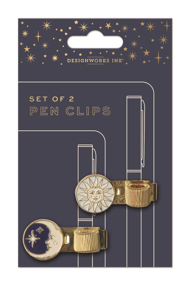 Celestial Pen Clip Set on Card