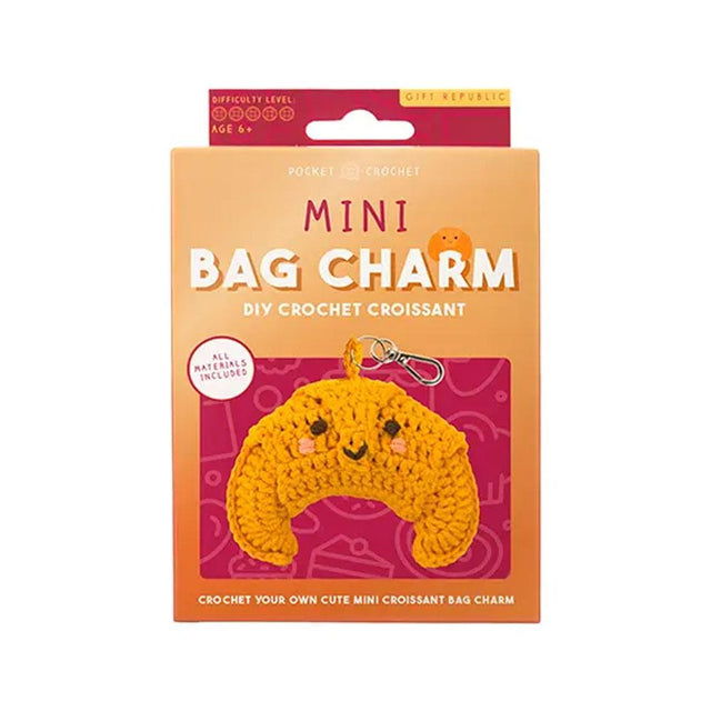 Crochet Croissant Keyring Kit