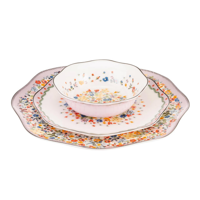 Harmony Ditsy Floral 12 Piece Dinner Set