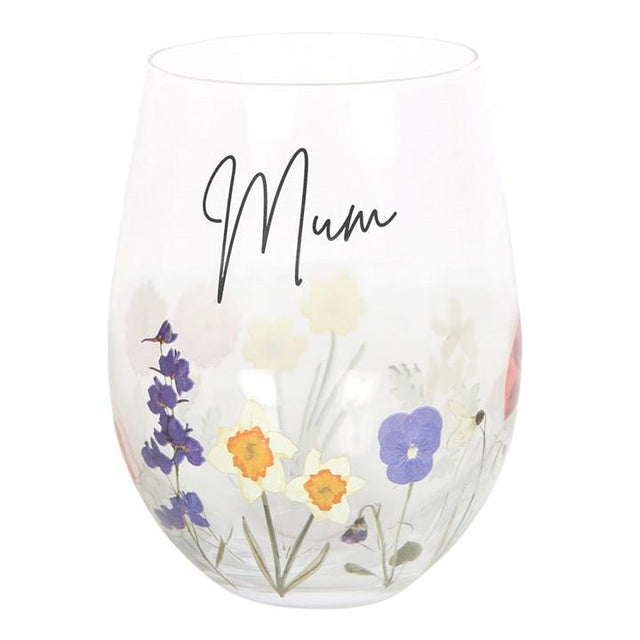 Something Different Mum Wildflower Stemless Glass