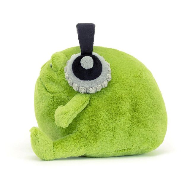 Jellycat Ricky Rain Frog Headphones Side View