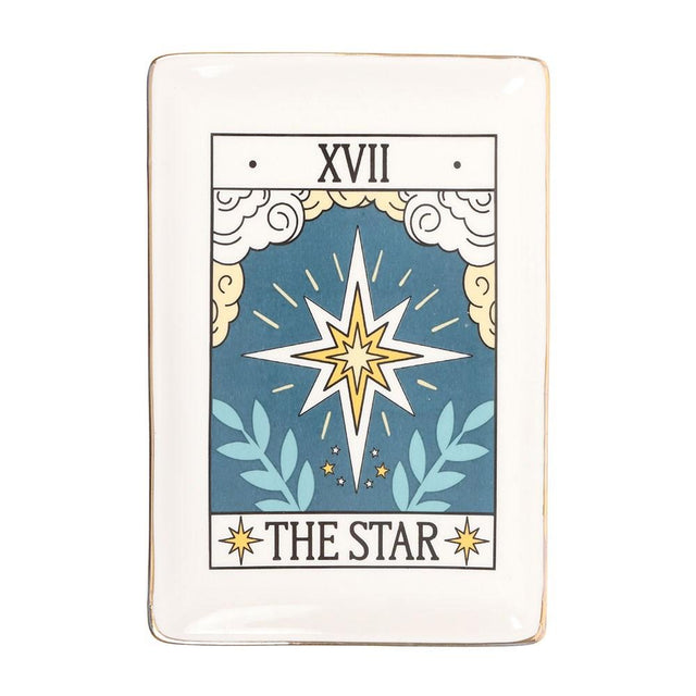 The Star Vintage Tarot Card Trinket Dish front view