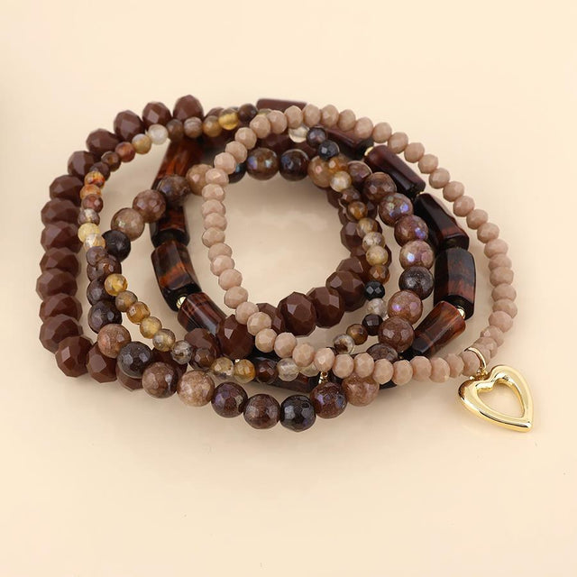 Misty Brown Bracelet Stack