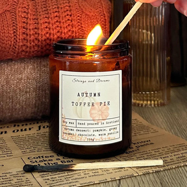 Autumn Toffee Pie Candle Jar