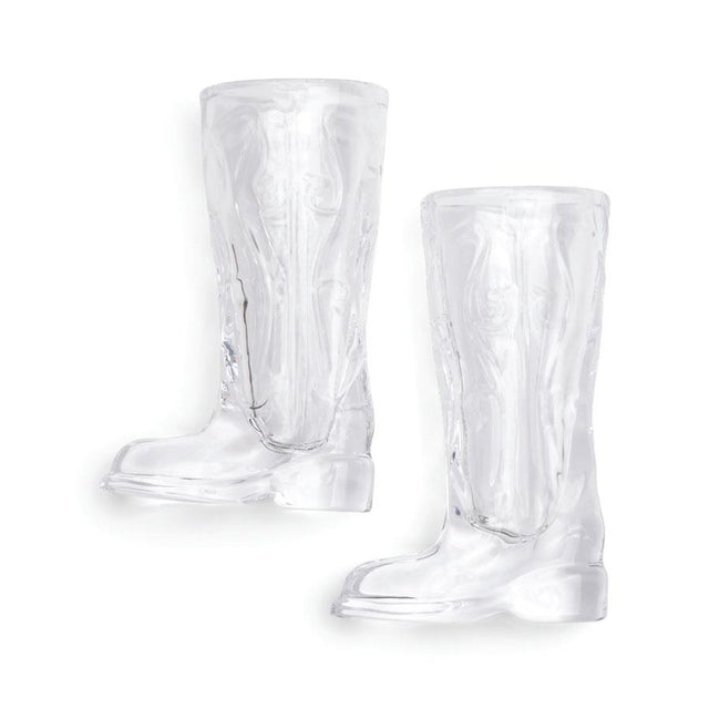 Cowboy Boot Shot Glasses Set Close Up