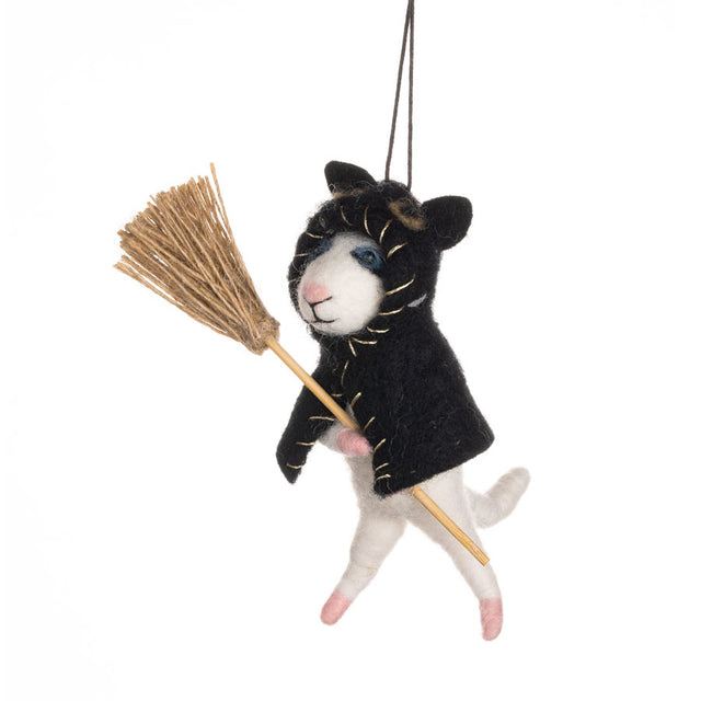 Cat in Black Cape Hanging Decoration