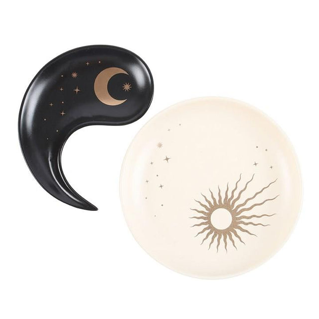 Yin Yang Ceramic Stacking Trinket Dish Set