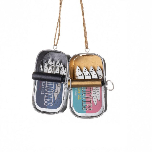 Anchovy Tin Can Hanging Decoration - Assorted Designs