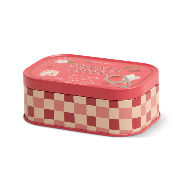 Smoked Cherry Printed Tin Candle